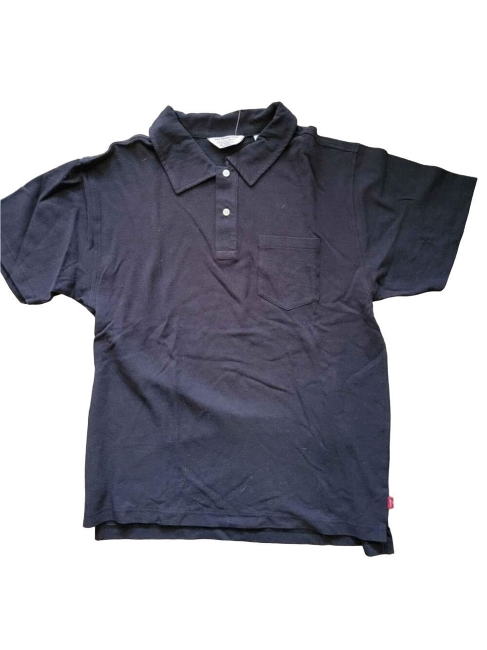 NWT Levi Mens Polo Shirt Black Size L
